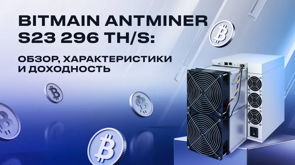 Bitmain Antminer S23 296 TH/s: обзор, характеристики и доходность