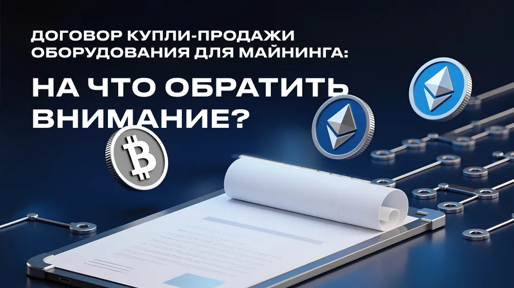Договор купли-продажи оборудования для майнинга: на что обратить внимание