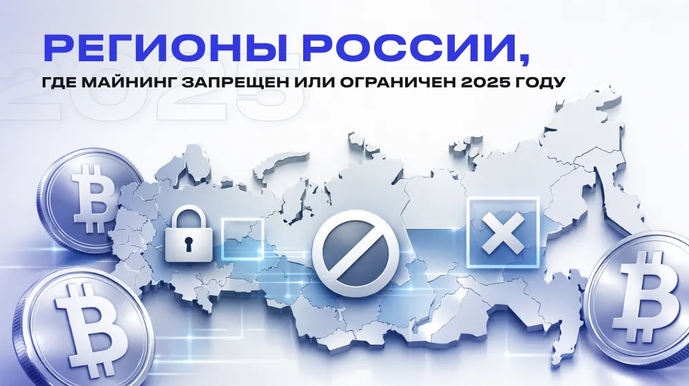 Регионы России, где майнинг запрещён или ограничен в 2026 году